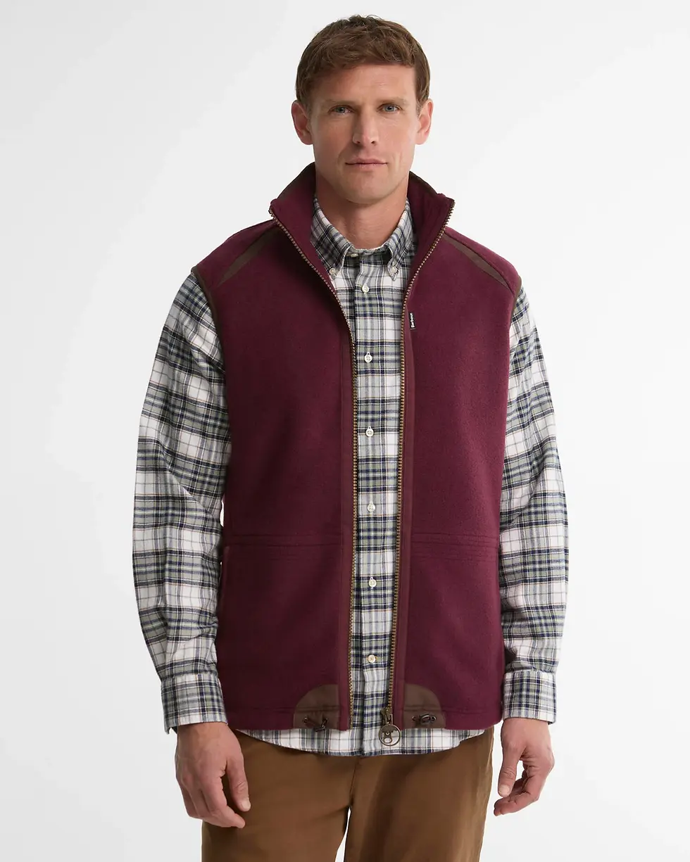 Thumbnail: Langdale Fleece Gilet - Dark Bordeaux