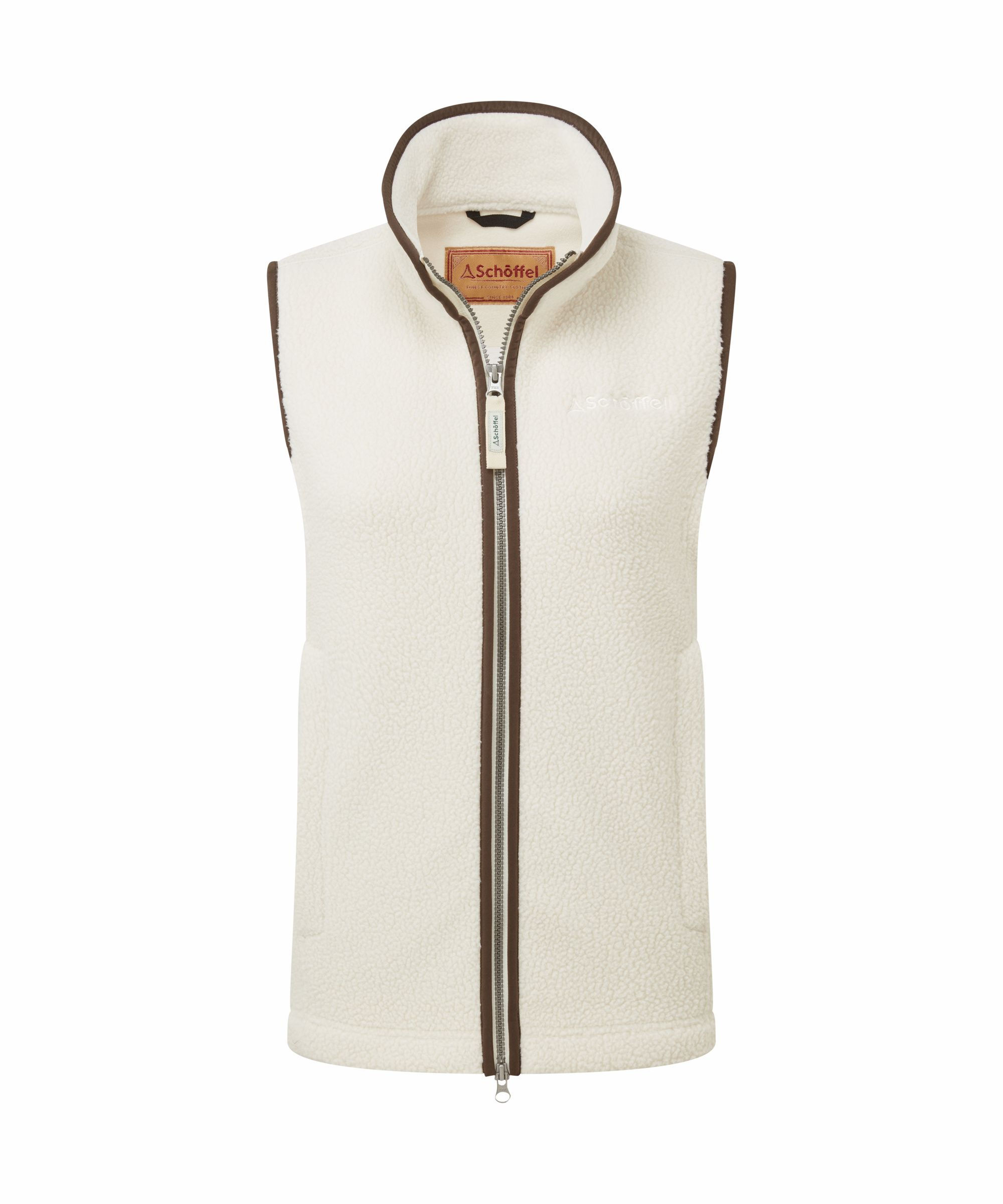 Lyndon Retro Fleece Gilet - (Soft White)