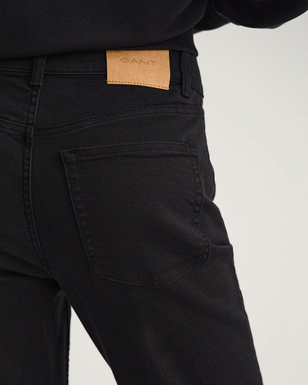 Thumbnail: Flare Colour Jeans -(Black)