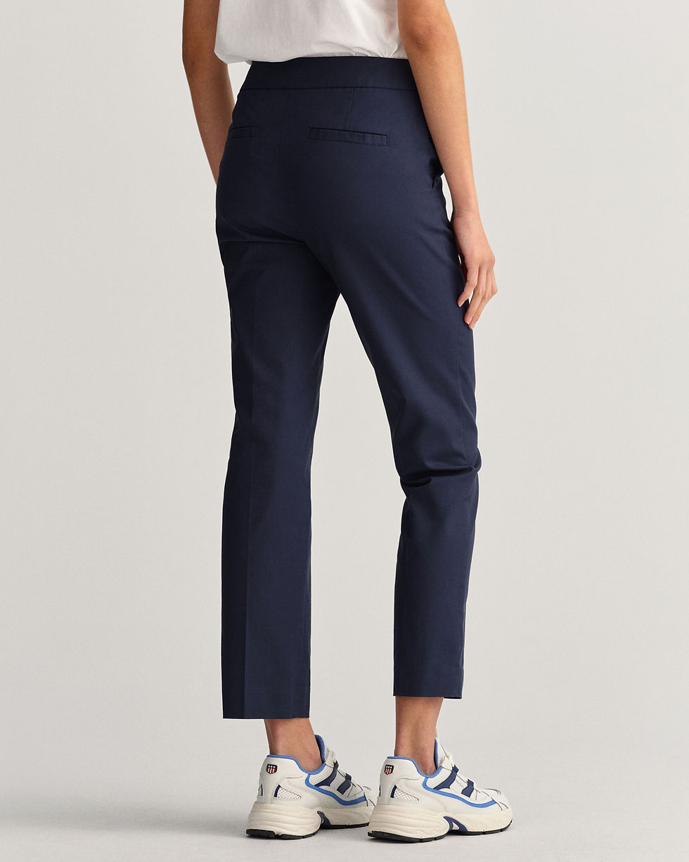 Thumbnail: Slim Cigarette Slacks - (Evening Blue)