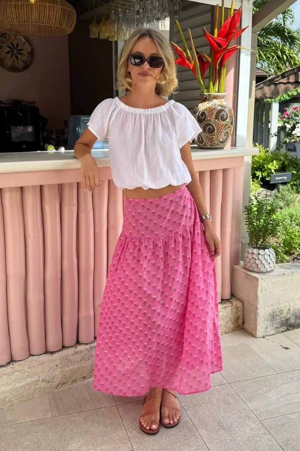 Thumbnail: Ilana Frill Organic Cotton Gauze Top - White