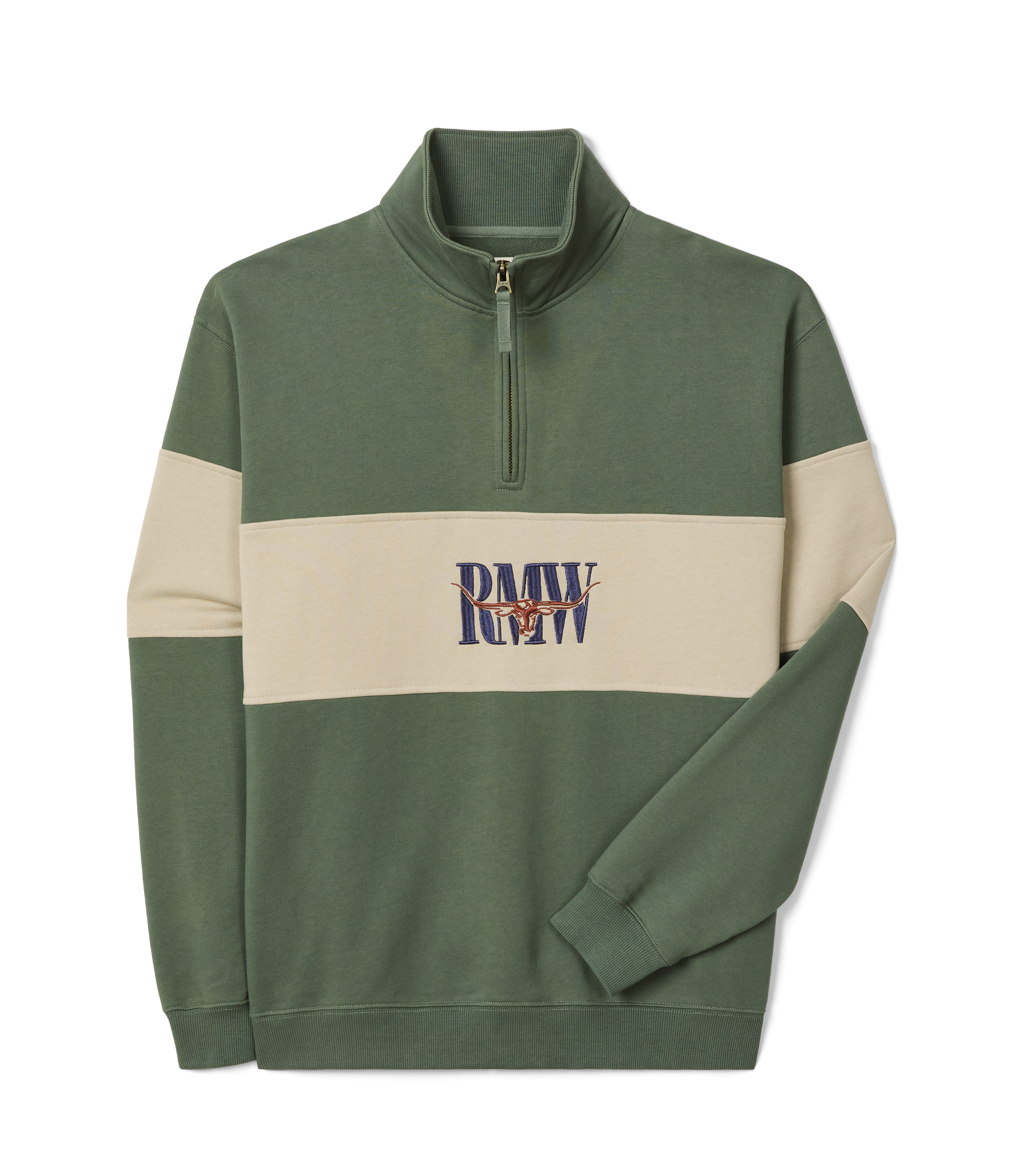 Heritage 1/4 Zip Sweatshirt - Spruce Green