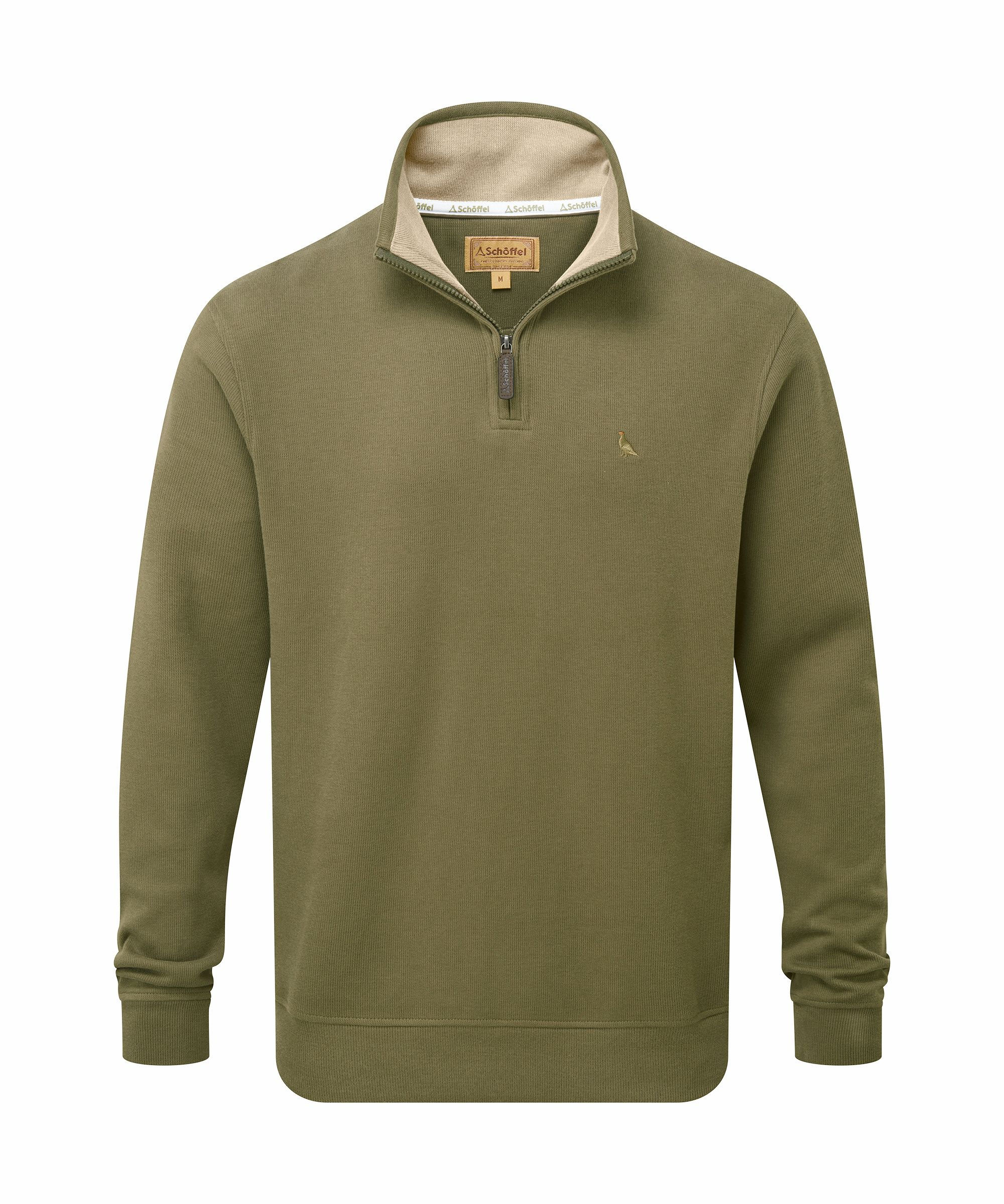 Kingsand 1/4 Zip Jumper - Dark Khaki