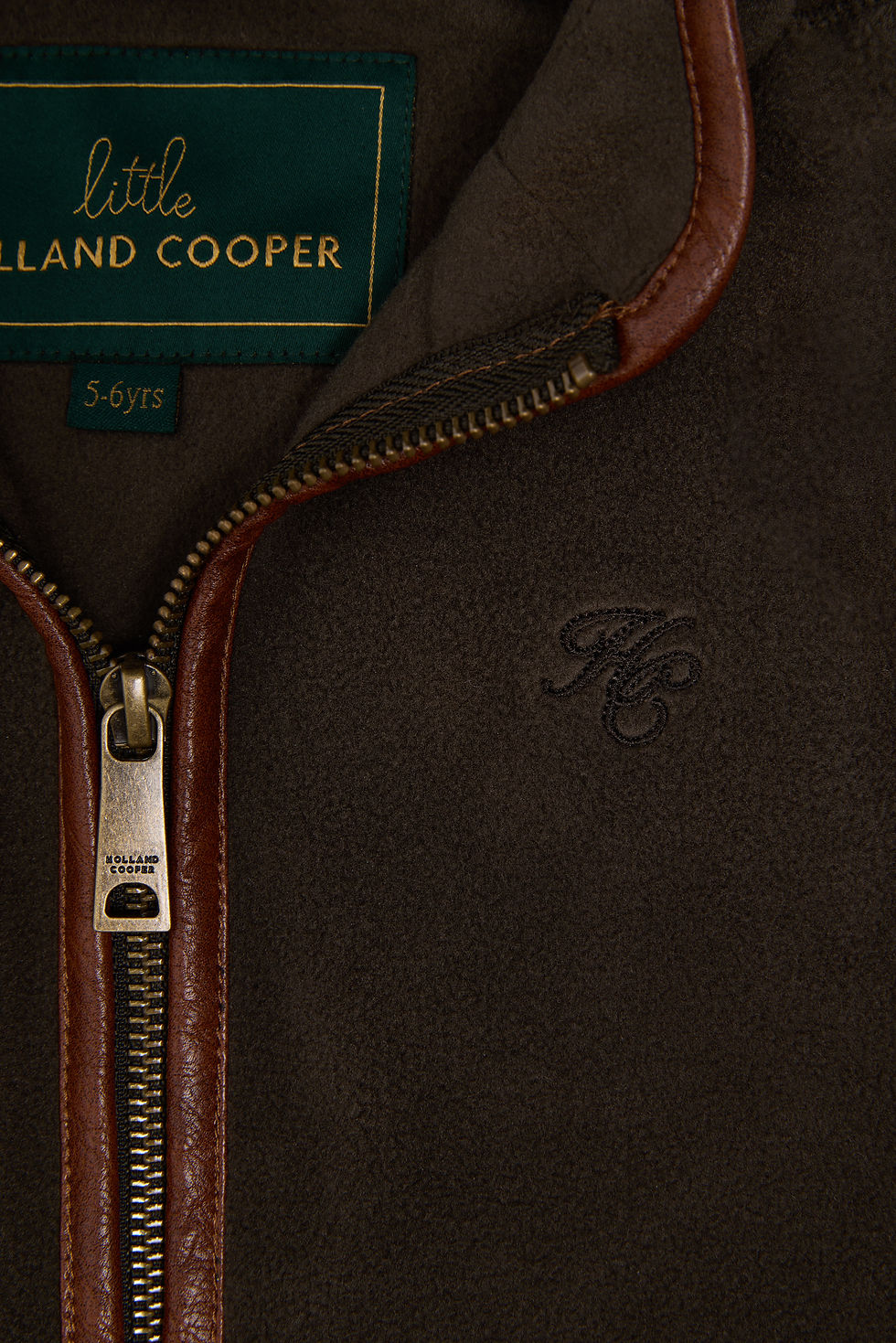 Thumbnail: Little Country Fleece Gilet - Khaki