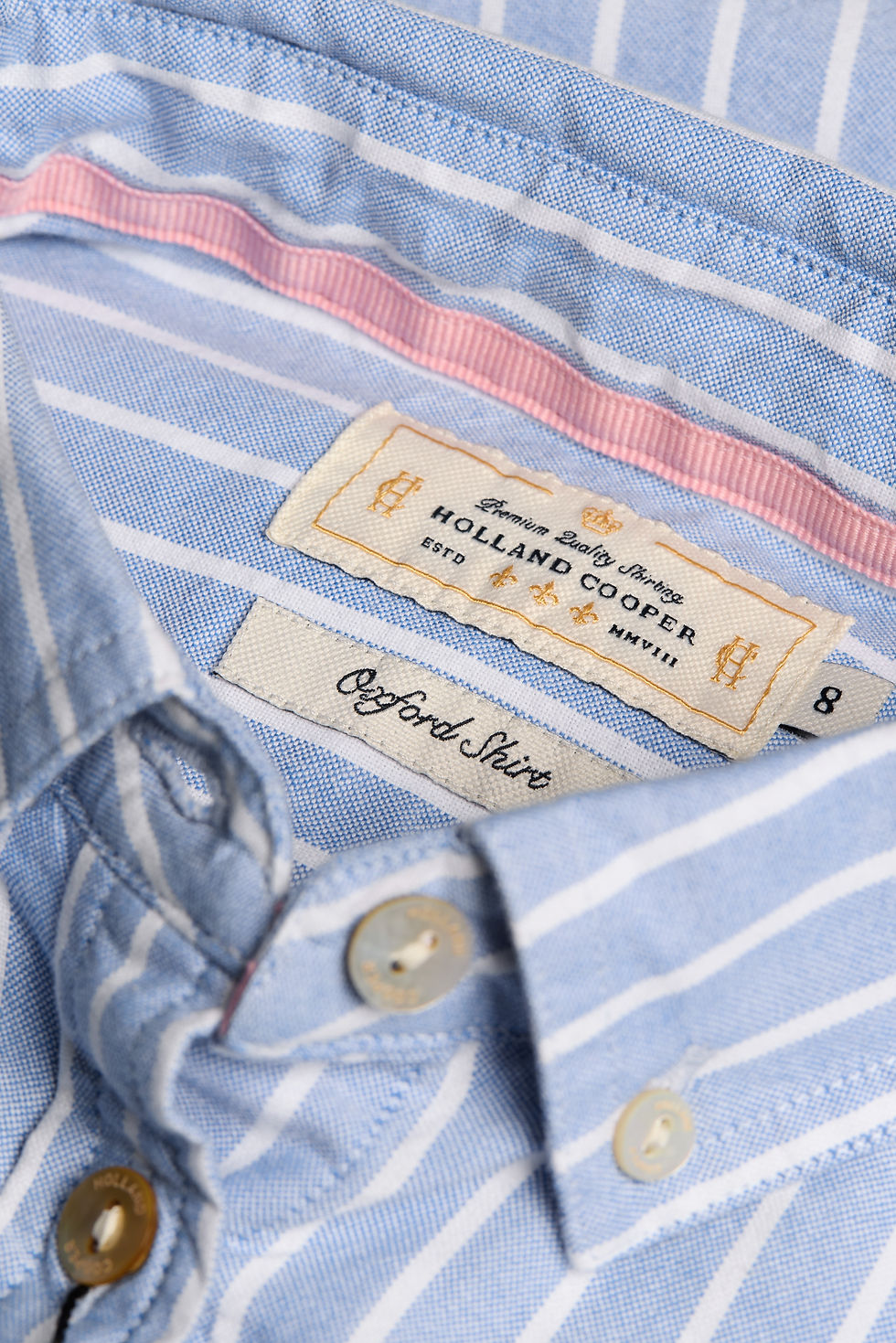 Thumbnail: Oxford Shirt - Sky Blue Stripe