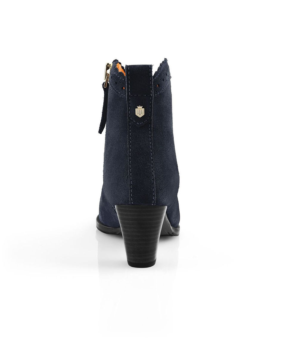 Thumbnail: The Regina Ankle Boot (Navy Suede)