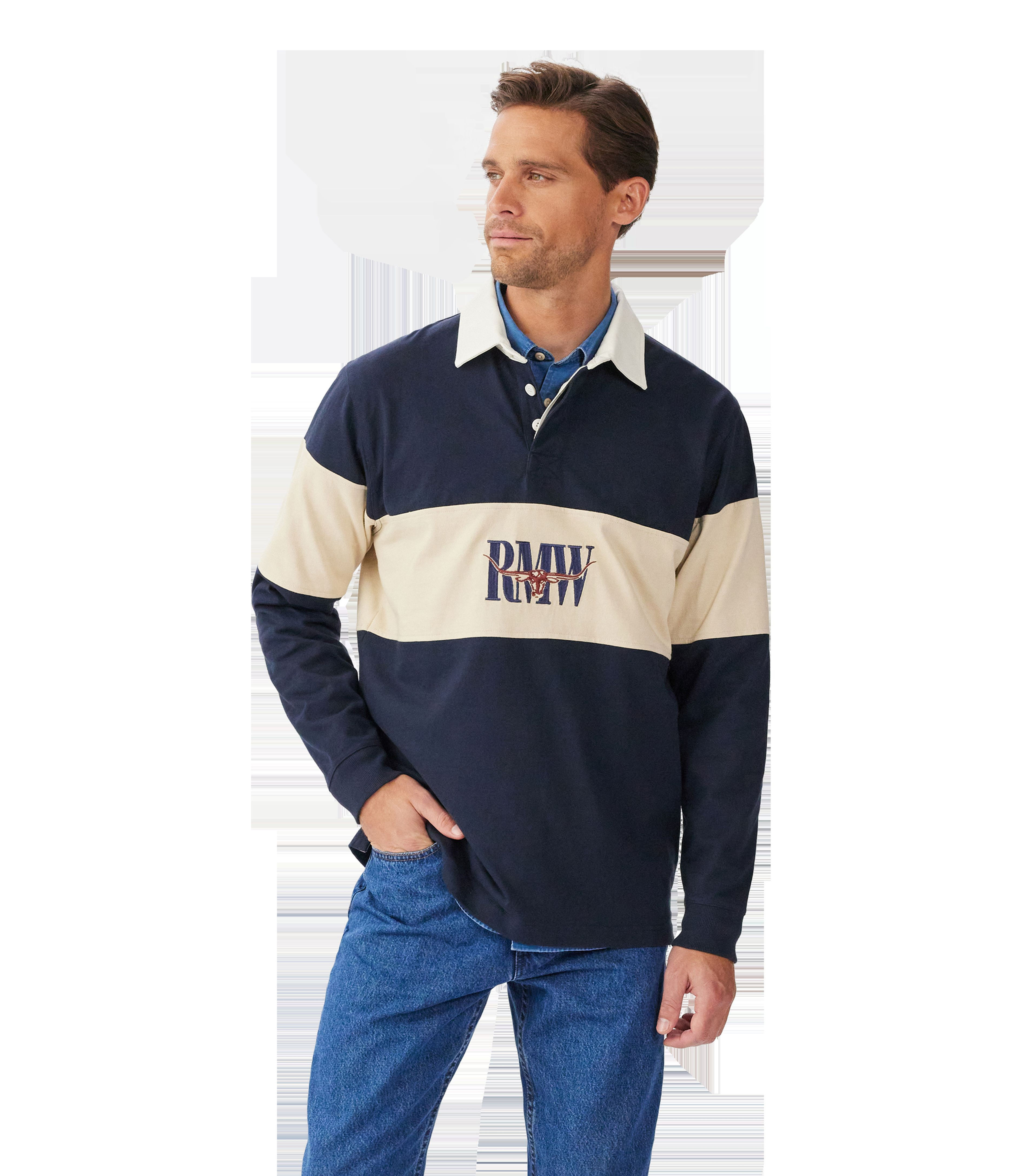 Heritage Rugby - Navy/Sand