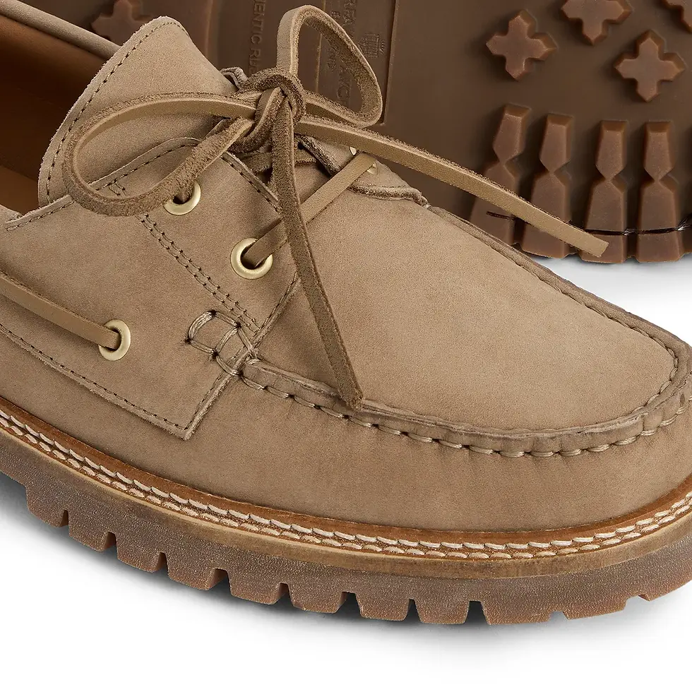 Thumbnail: Aldeburgh Deck Shoe - Fawn Nubuck