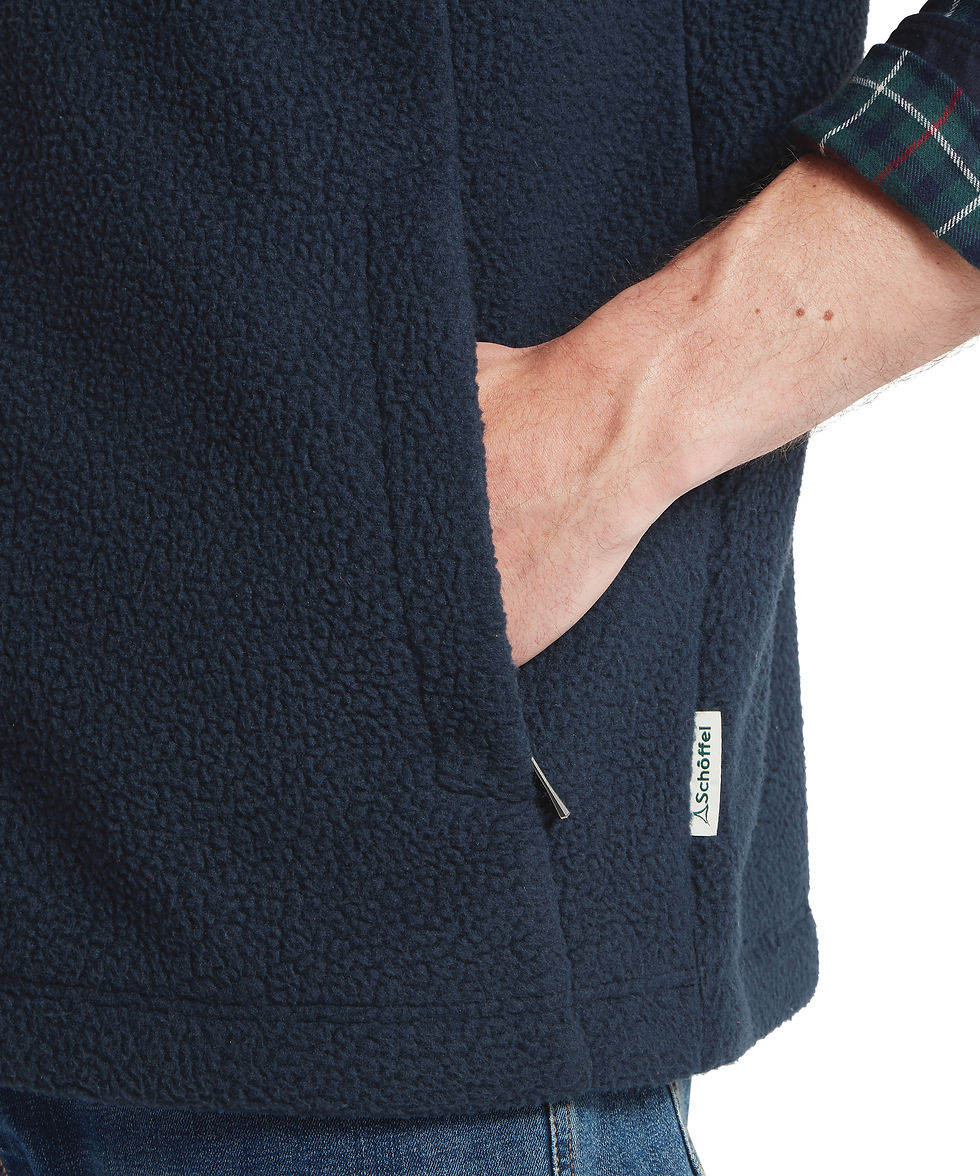 Thumbnail: Oakham Retro Fleece Gilet - (Navy)