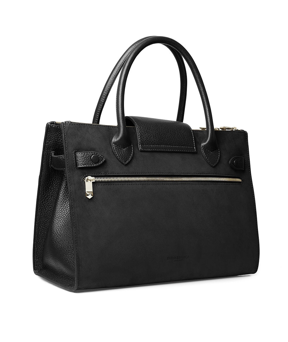 Thumbnail: The Windsor Work Bag (Black Suede)