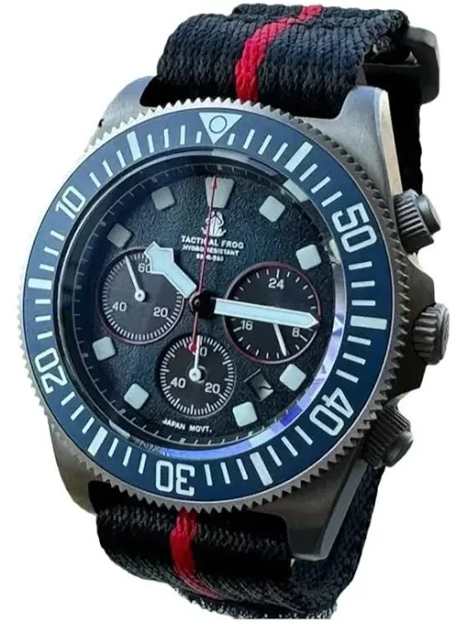 Reloj de buceo táctico Frog FXD de titanio para hombre, cronógrafo VS75B, movimi — imagen 2