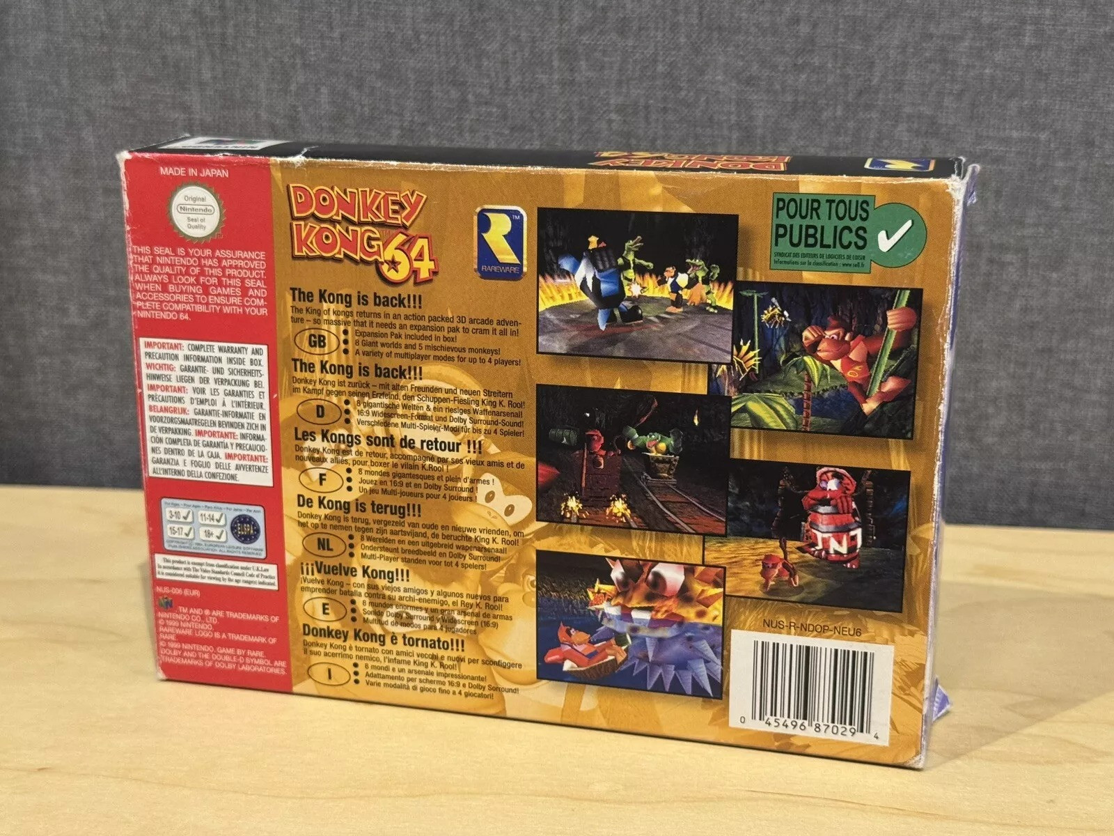 Donkey Kong 64 con Expansion Pak B (Usado con caja) — imagen 3