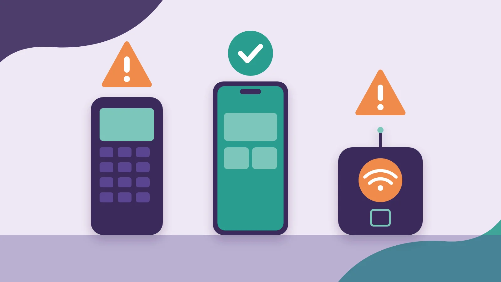 Móviles y aparatos afectados por el apagado del 3G: teléfono antiguo y alarma con SIM con aviso, smartphone 4G compatible