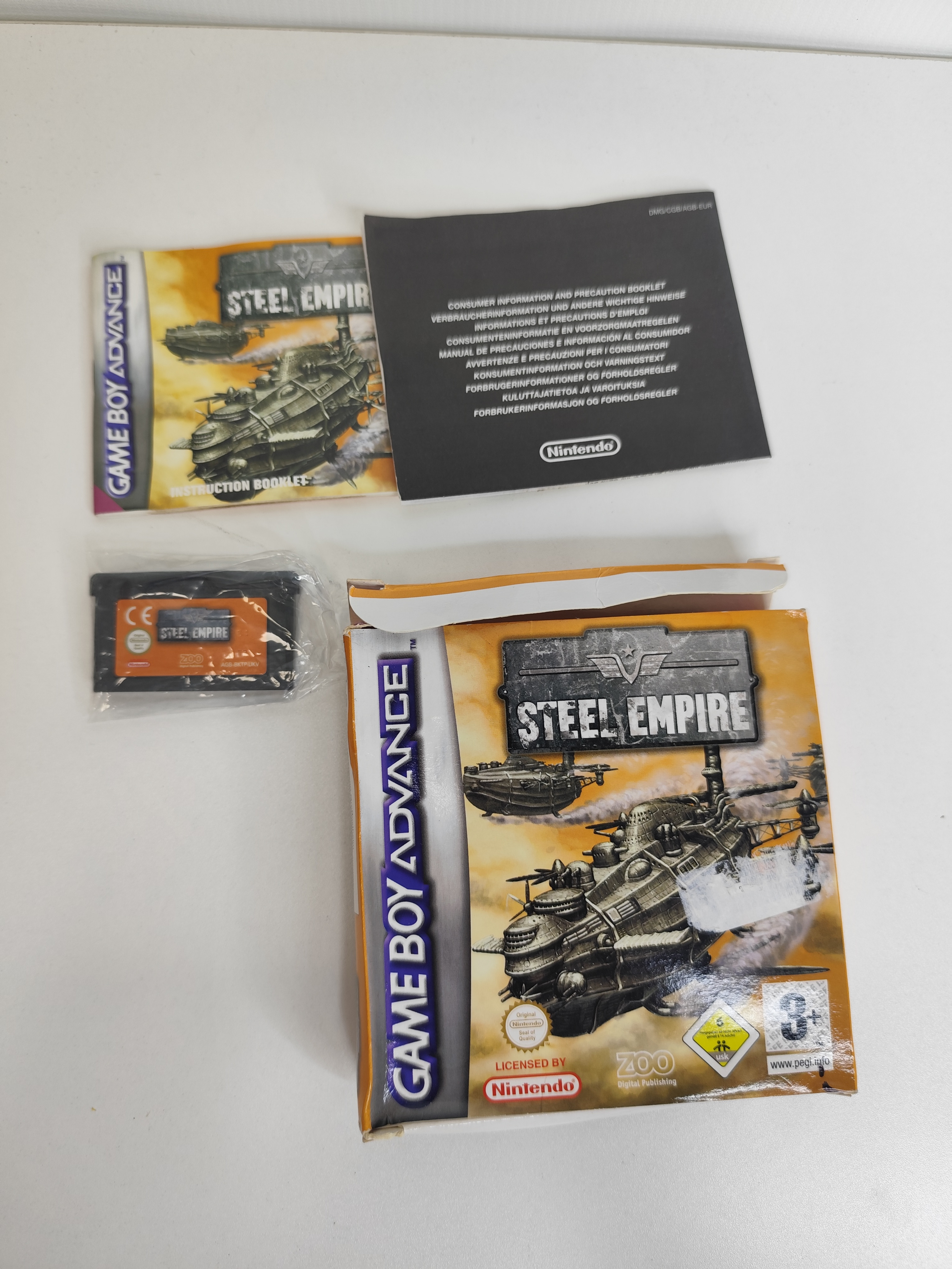 Gameboy Advance Steel Empire B (Usado con caja) — imagen 3