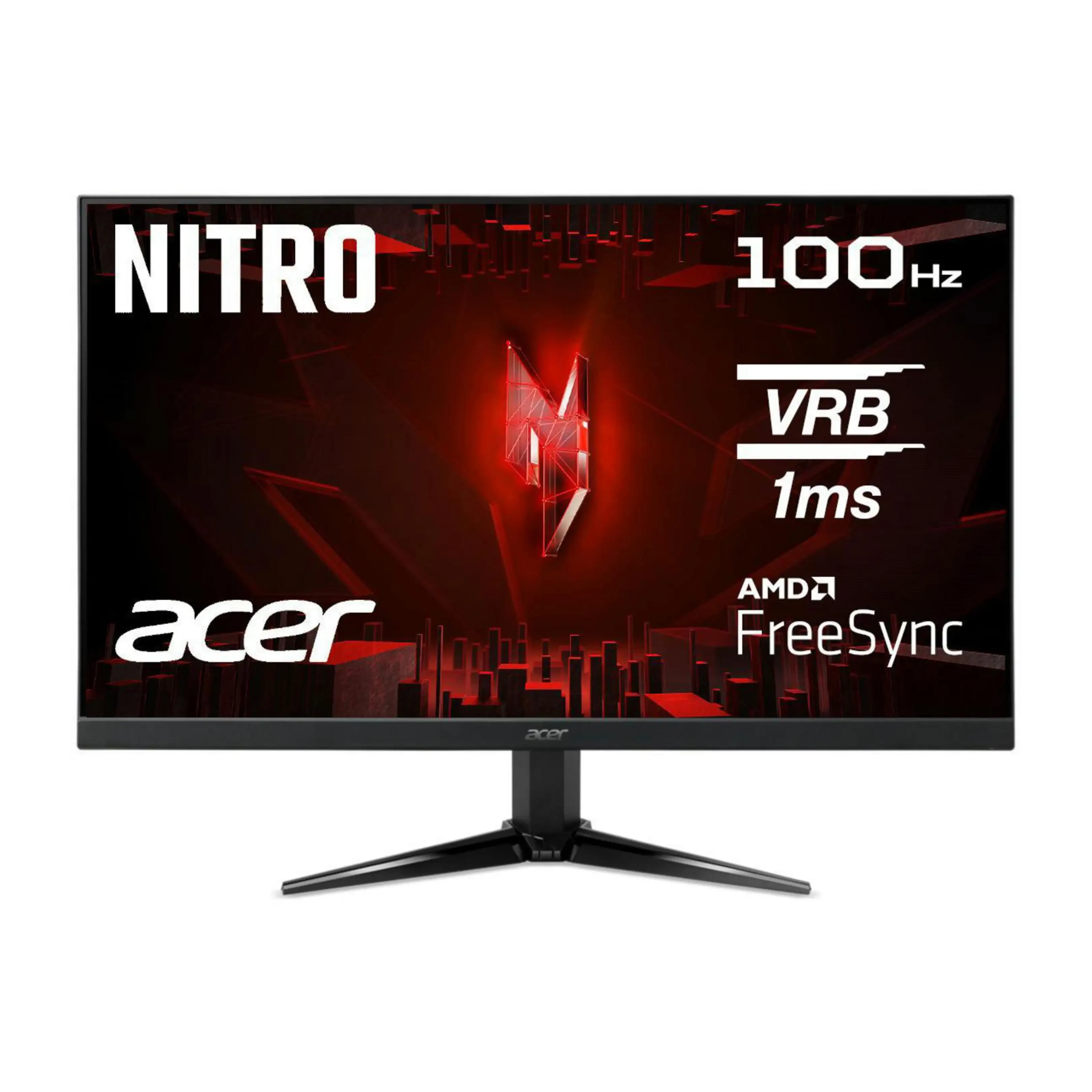 Monitor - ACER Nitro QG241Y E, 23,8 ", Full-HD, 1 ms, 100 Hz, Negro