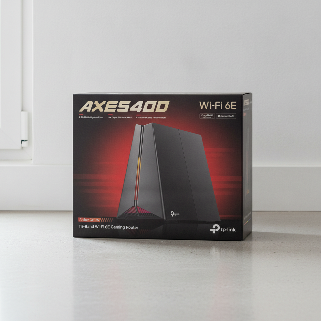 TP-Link Archer GXE75, Router WiFi 6 Gaming AXE5400, Triple Banda, 2.5G WAN/LAN,