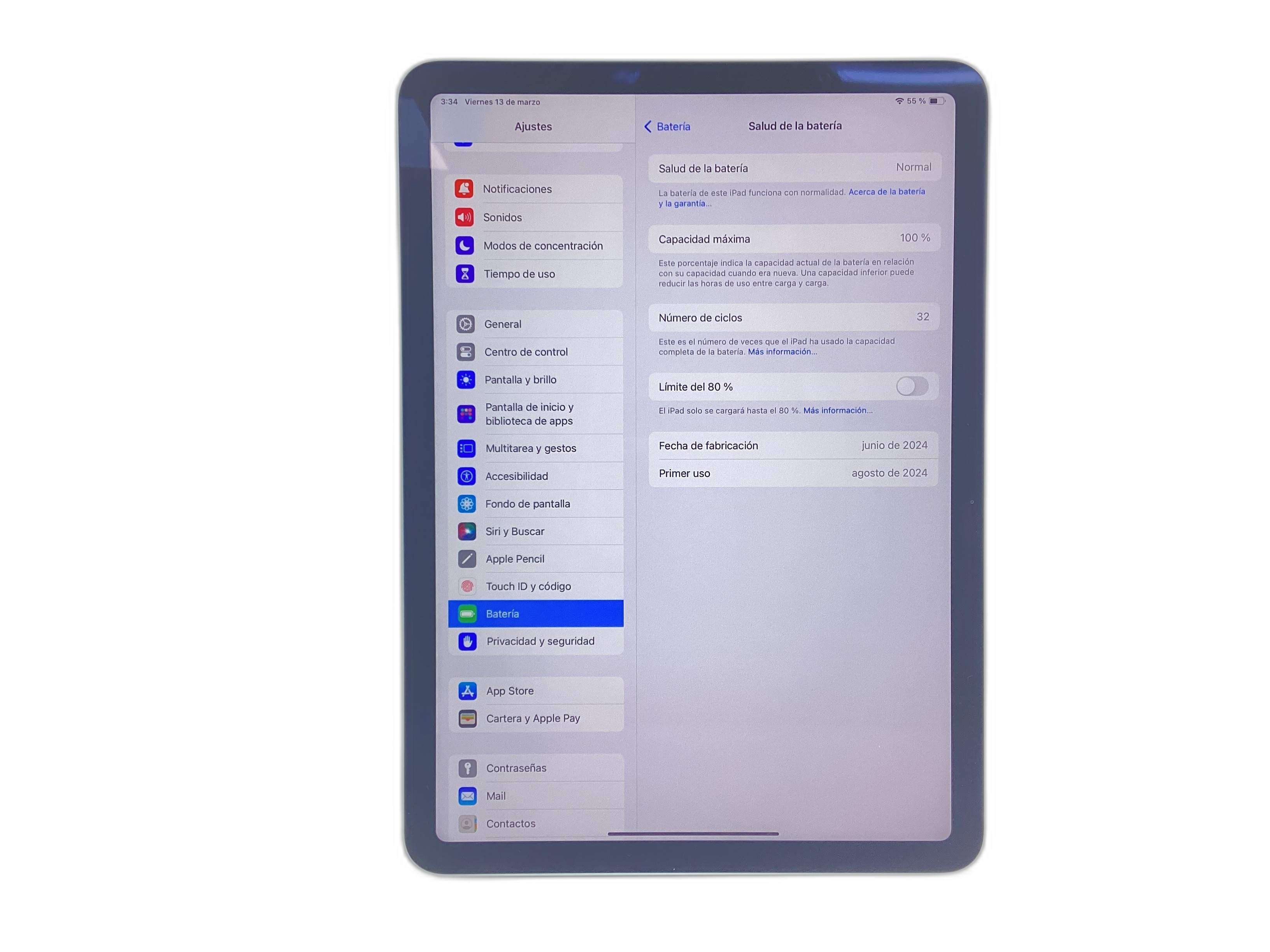 ipad apple ipad air m2 (wi-fi) (a2902) — imagen 6