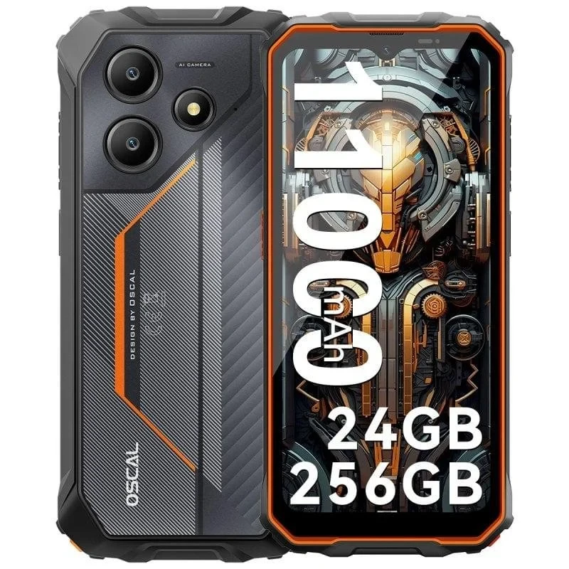 OSCAL Marine 2 4G 8GB 256GB 6,56" Naranja Dual SIM