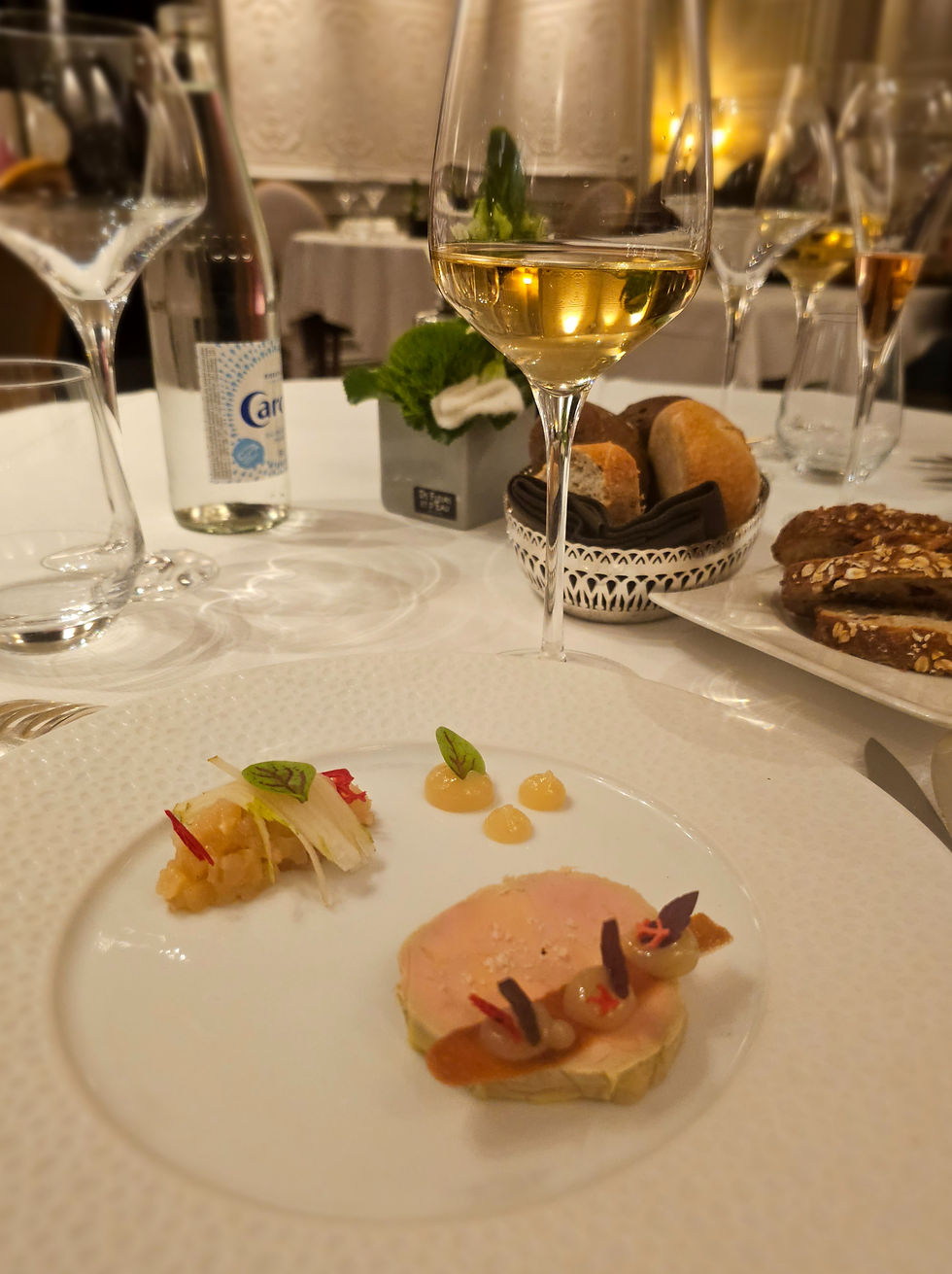 Foie gras mi-cuit, variation autour de la poire