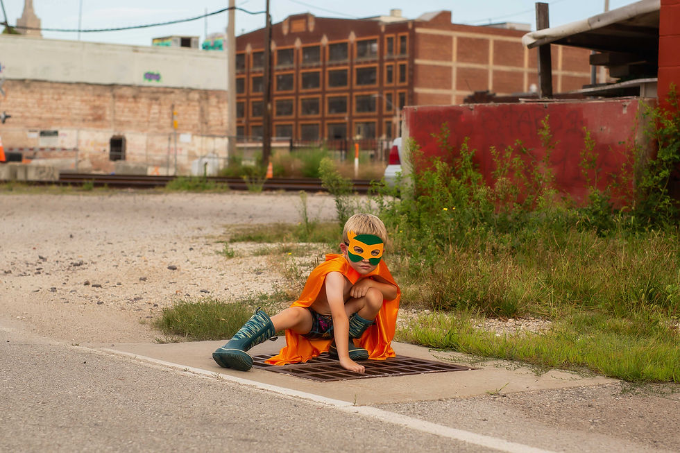 Superhero Adventure in West Bottoms, Kansas City