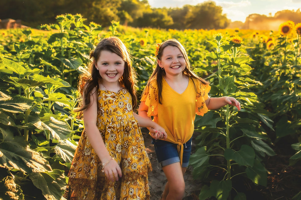 Family Portrait in Golden Hour Light