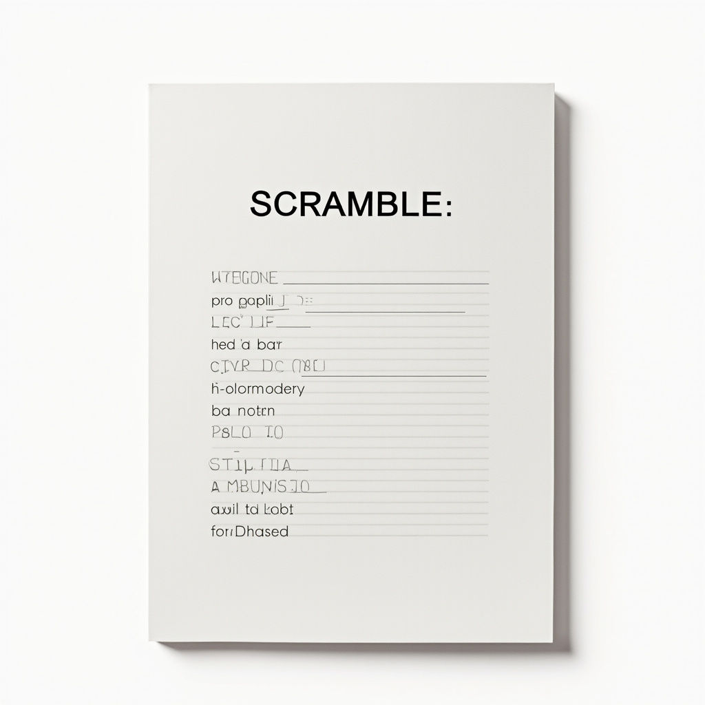 Spanish Word Scramble