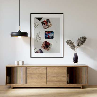 Contemporary Wall with large framed print.jpg