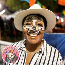 Sugar skull face paint at festival in New Orleans, LA,