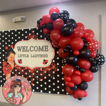 Organic balloon arch for baby shower in Slidell, LA.