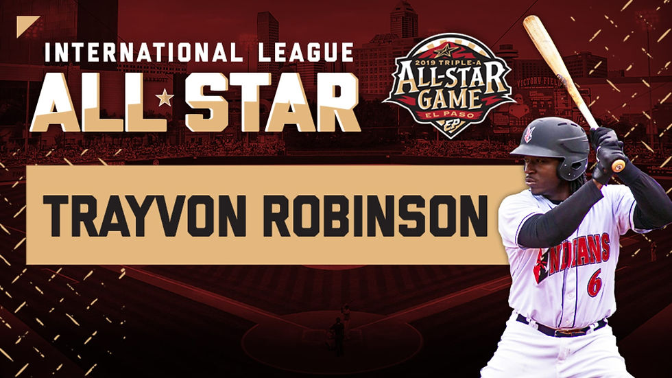 Trayvon Robinson with the Indianapolis Indians