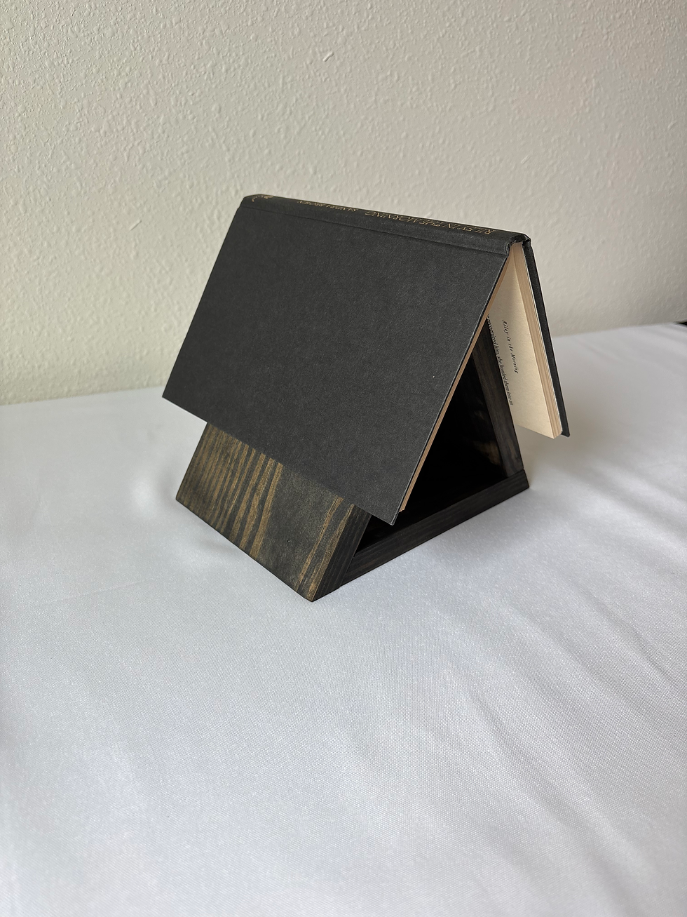 Thumbnail: Handmade Thin Triangular Wooden Book Rest | Book Page Holder | Book Valet