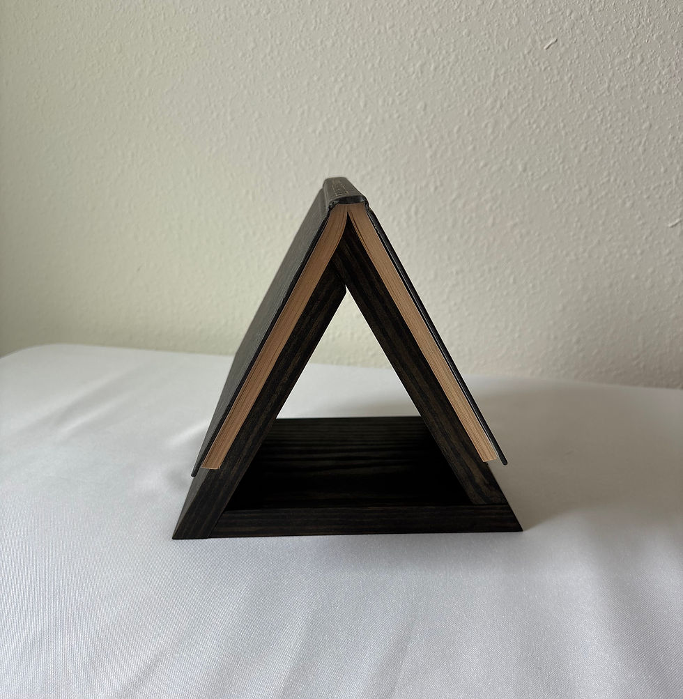 Thumbnail: Handmade Thin Triangular Wooden Book Rest | Book Page Holder | Book Valet