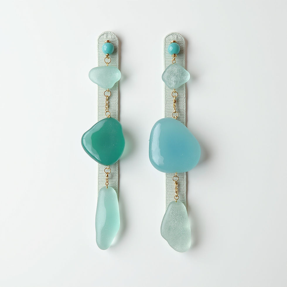 Seaglass Bookmark Set