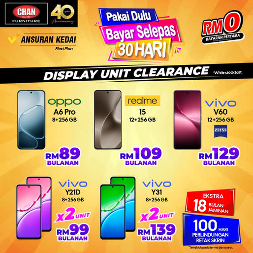 Tawaran Hebat Display Unit Clearance: Miliki Smartphone Impian Anda Sekarang!