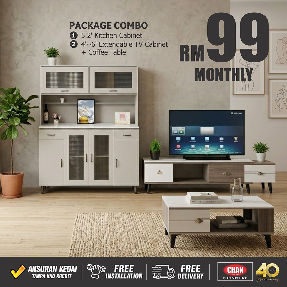 Ubah Suai Kediaman Anda dengan Pakej Kombo Lengkap RM99 Sebulan!