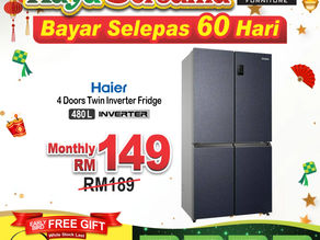 Lengkapkan Persiapan Raya Anda dengan Peti Sejuk Haier 4 Pintu di Chan Furniture!