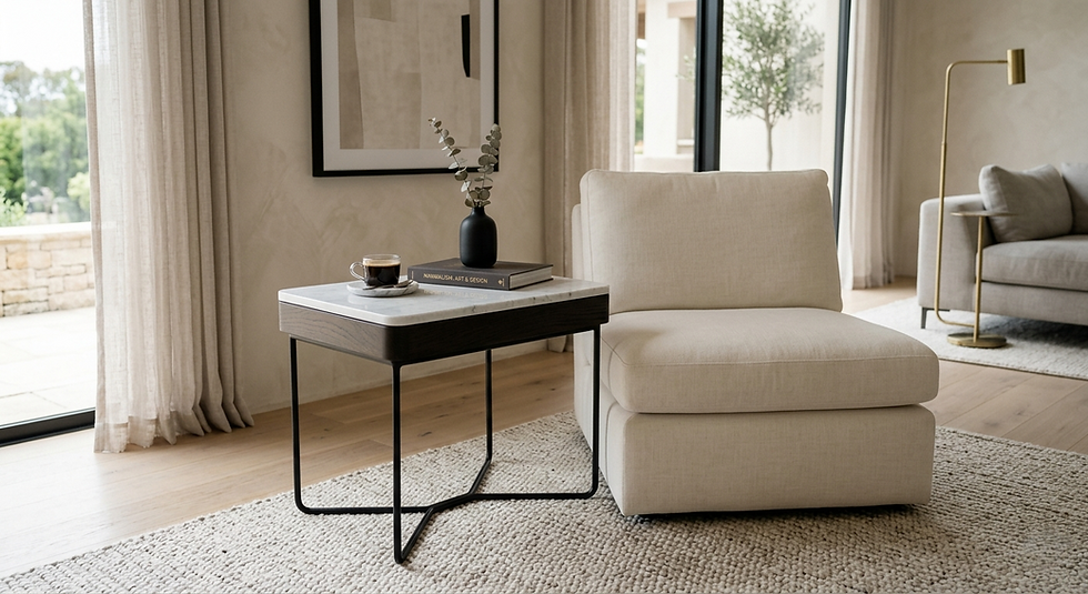 Tip Memilih Side Table (Meja Sisi) Untuk Bilik Tidur & Ruang Tamu