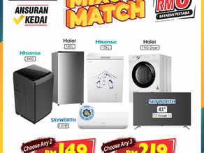 🏠 Lengkapkan Kediaman Anda dengan Promosi Mix & Match: RM0 Bayaran Pertama!