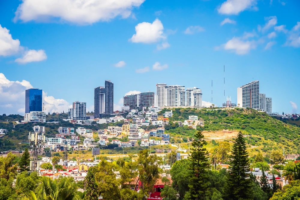 Panoramic view of Santiago de Querétaro.