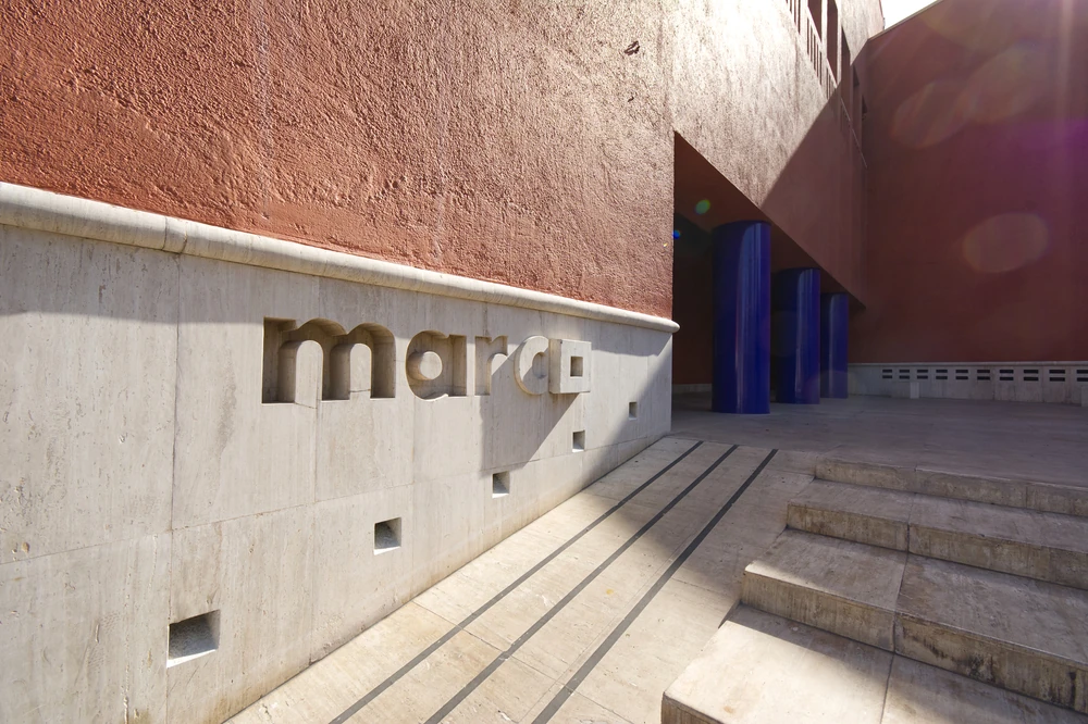 Front entrance to MARCO Museum in Monterrey.