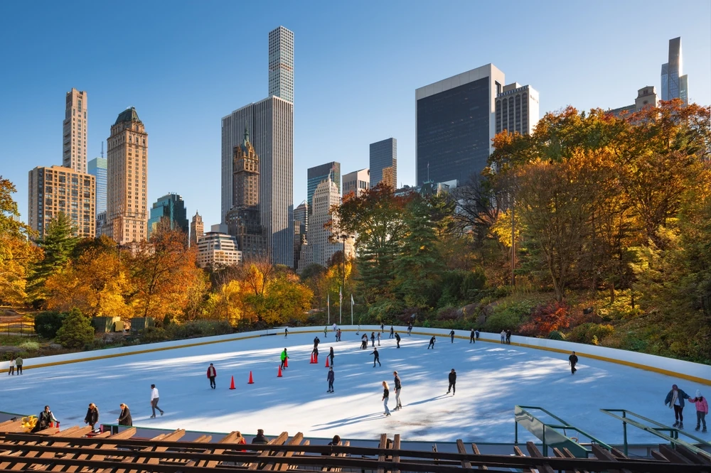Pista de patinaje Wollman Rink en Central Park.