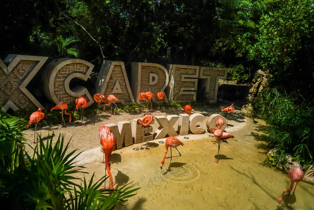 Entrada al parque Xcaret en Cancún