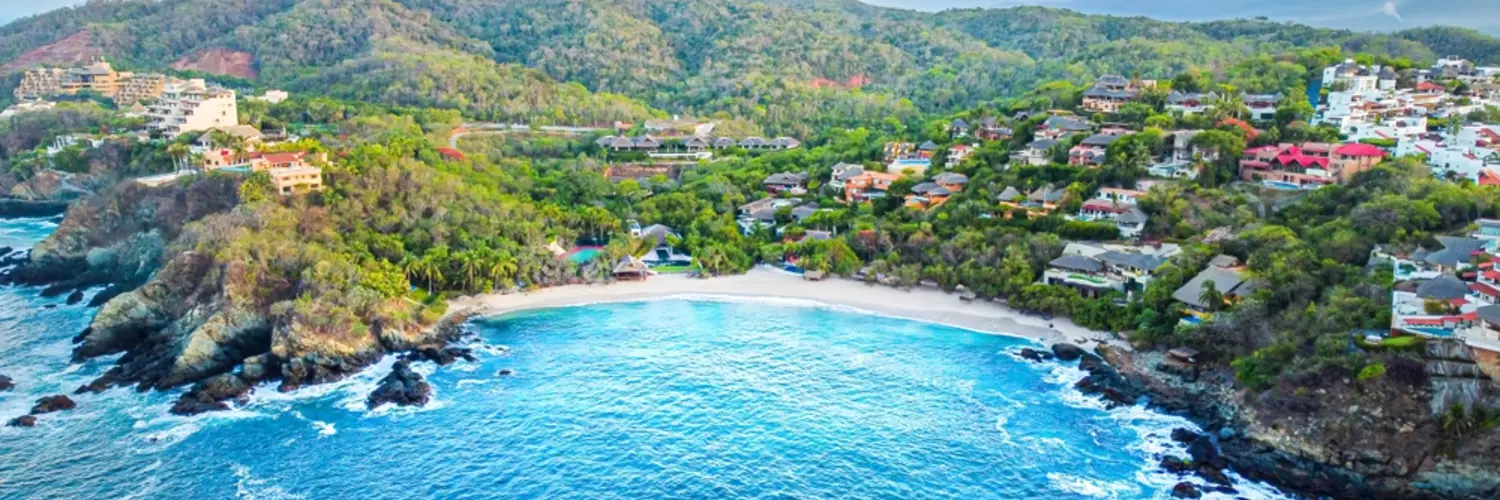 Vista aérea de Isla Ixtapa