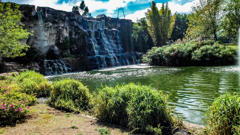 Waterfalls in Lake Chapala, Guadalajara.