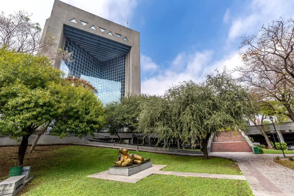 One of the areas of the Macroplaza in Monterrey