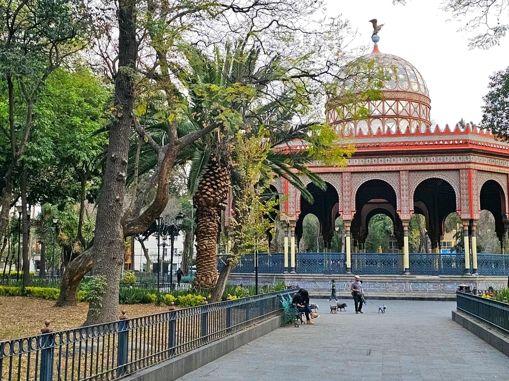 Kiosk at Alameda Park, Mexico City.