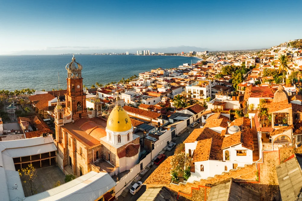 Puesta del sol en las costas de Puerto Vallarta
