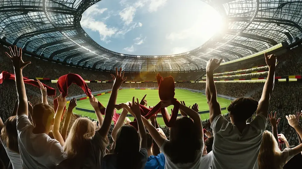 Hinchada de equipo de fútbol mexicano celebrando gol