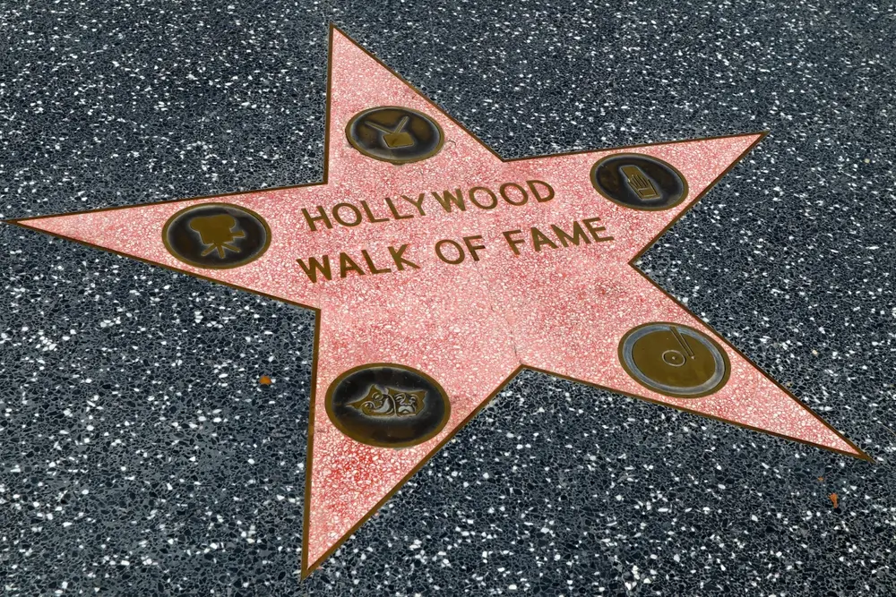 Estrella del Paseo de la Fama de Hollywood en Hollywood Boulevard