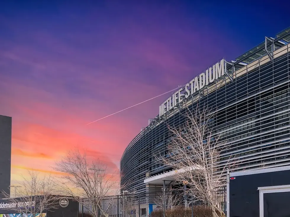 Atardecer en el MetLife Stadium en Nueva York